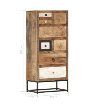 Dulap cu sertare, 45 x 30 x 105 cm, lemn reciclat - WOODBB1145