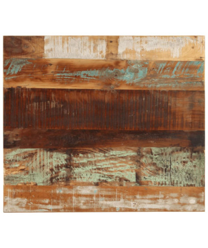 Blat masă rustic din lemn masiv reciclat, dreptunghiulară, 80 x 70 cm