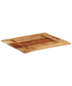 Blat masă rustic din lemn masiv reciclat, dreptunghiulară, 80 x 70 cm