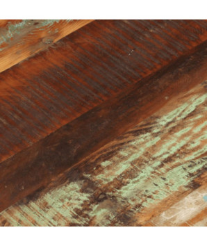 Blat masă rustic din lemn masiv reciclat, dreptunghiulară, 80 x 70 cm
