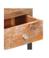 Masă consolă, auriu, 90 x 30 x 75 cm, lemn reciclat - WOODBB1149
