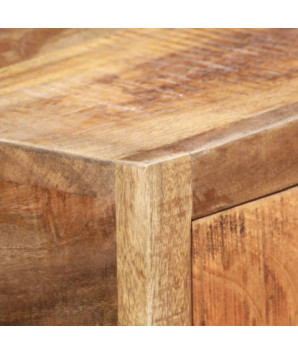 Masă consolă, auriu, 90 x 30 x 75 cm, lemn reciclat - WOODBB1149