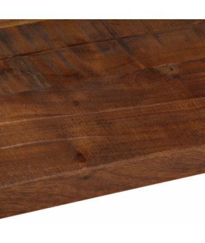 Blat masă rustic din lemn masiv reciclat, dreptunghiulară, 120x30x2,5 cm