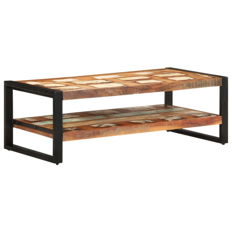 Măsuță cafea rustic, din lemn masiv reciclat, dreptunghiulară, 120x60x40 cm Măsuță cafea rustic, din lemn masiv reciclat, dreptunghiulară, 120x60x40 cm