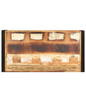 Măsuță cafea rustic, din lemn masiv reciclat, dreptunghiulară, 120x60x40 cm