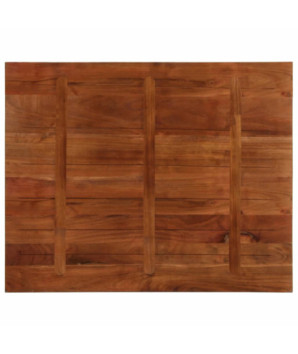Blat de masă, 100x80x2,5cm, dreptunghiular, lemn reciclat - WOODBB1174