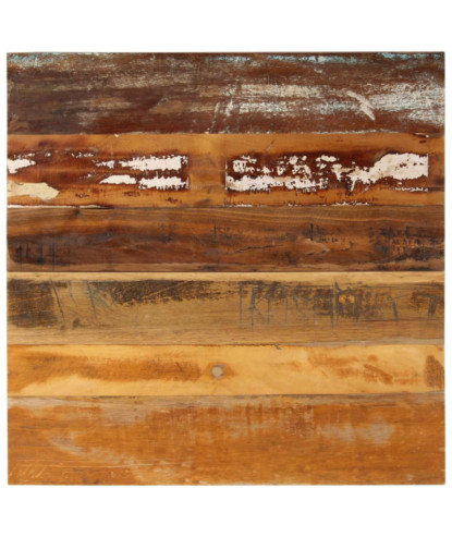 Blat masă rustic din lemn masiv reciclat, pătrată, 70 x 70 cm