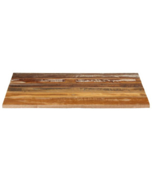 Blat masă rustic din lemn masiv reciclat, pătrată, 70 x 70 cm