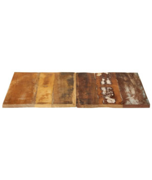 Blat masă rustic din lemn masiv reciclat, pătrată, 70 x 70 cm