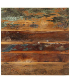 Blat masă rustic din lemn masiv reciclat, pătrată, 60 x 60 cm