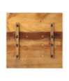 Blat masă rustic din lemn masiv reciclat, pătrată, 60 x 60 cm Blat masă rustic din lemn masiv reciclat, pătrată, 60 x 60 cm