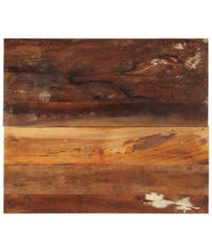 Blat masă rustic din lemn masiv reciclat, dreptunghiulară, 70 x 60 cm