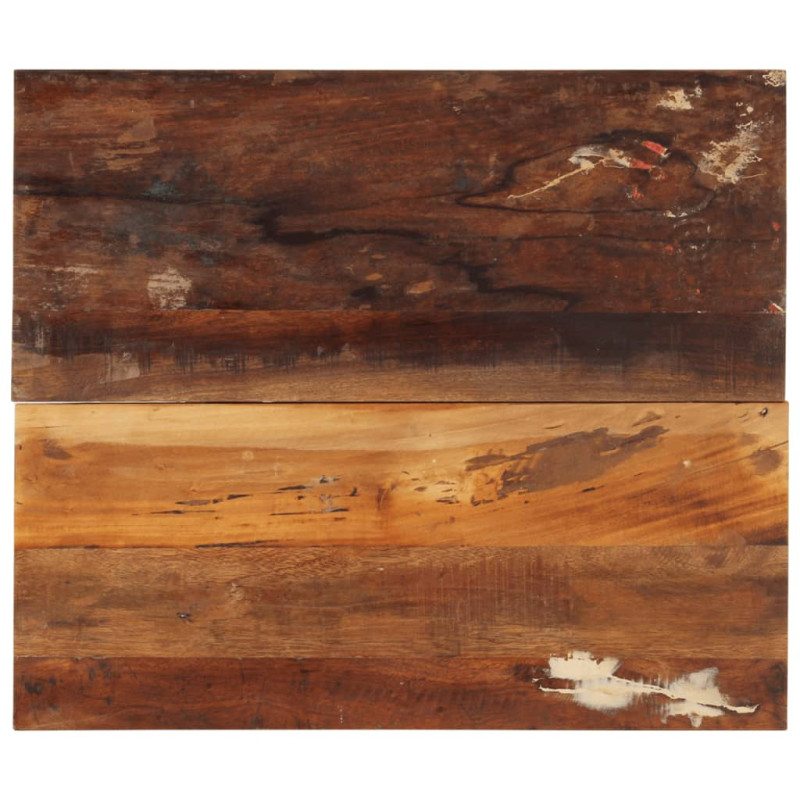 Blat masă rustic din lemn masiv reciclat, dreptunghiulară, 70 x 60 cm