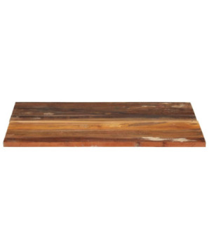 Blat masă rustic din lemn masiv reciclat, dreptunghiulară, 70 x 60 cm