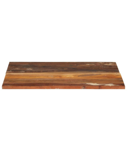 Blat masă rustic din lemn masiv reciclat, dreptunghiulară, 70 x 60 cm