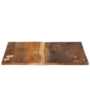 Blat masă rustic din lemn masiv reciclat, dreptunghiulară, 70 x 60 cm