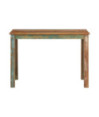 Masă de bucătărie pentru 4 persoane, aspect vintage, din lemn masiv reciclat, dreptunghiulară, 110x55x76 cm, handmade Masă de bucătărie pentru 4 persoane, aspect vintage, din lemn masiv reciclat, dreptunghiulară, 110x55x76 cm, handmade