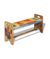 Banchetă Cola, 100 x 30 x 50 cm, lemn reciclat, cu aspect antichizat - WOODBB1196