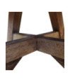 Măsuță de cafea, argintiu, 60x45 cm, amestec lemn reciclat, cu aspect industrial - WOODBB1199 Măsuță de cafea, argintiu, 60x45 cm, amestec lemn reciclat, cu aspect industrial - WOODBB1199