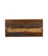 Set bar, 7 piese, lemn reciclat, piele naturală și pânză, cu aspect industrial - WOODBB1203 Set bar, 7 piese, lemn reciclat, piele naturală și pânză, cu aspect industrial - WOODBB1203