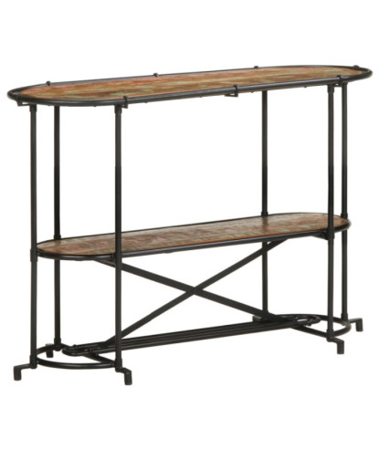 Masă consolă, 110x42x76 cm, lemn reciclat - WOODBB1209