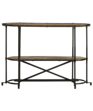 Masă consolă, 110x42x76 cm, lemn reciclat - WOODBB1209