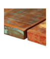 Masă bar cu 4 scaune tapițate, aspect industrial, din lemn masiv reciclat, dreptunghiulară, 150 x 70 x 107 cm, handmade Masă bar cu 4 scaune tapițate, aspect industrial, din lemn masiv reciclat, dreptunghiulară, 150 x 70 x 107 cm, handmade