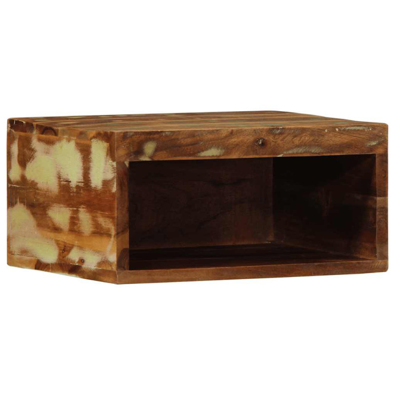 Comodă TV suspendată, aspect vintage, din lemn masiv reciclat, 40x30x19 cm Comodă TV suspendată, aspect vintage, din lemn masiv reciclat, 40x30x19 cm