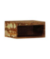 Comodă TV suspendată, aspect vintage, din lemn masiv reciclat, 40x30x19 cm Comodă TV suspendată, aspect vintage, din lemn masiv reciclat, 40x30x19 cm