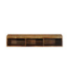 Comodă TV suspendată, aspect vintage, din lemn masiv reciclat, 100 x 30 x 19 cm Comodă TV suspendată, aspect vintage, din lemn masiv reciclat, 100 x 30 x 19 cm
