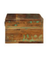 Comodă TV suspendată, aspect vintage, din lemn masiv reciclat, 100 x 30 x 19 cm Comodă TV suspendată, aspect vintage, din lemn masiv reciclat, 100 x 30 x 19 cm