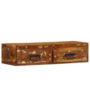 Dulap TV montat pe perete 80x30x19 cm, lemn reciclat - WOODBB1223