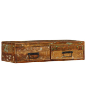 Dulap TV montat pe perete 80x30x19 cm, lemn reciclat - WOODBB1223