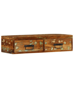 Dulap TV montat pe perete 80x30x19 cm, lemn reciclat - WOODBB1223