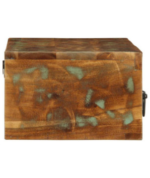 Dulap TV montat pe perete 80x30x19 cm, lemn reciclat - WOODBB1223