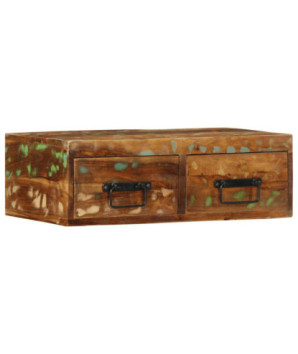 Dulap TV montat pe perete 60x30x19 cm, lemn reciclat - WOODBB1226