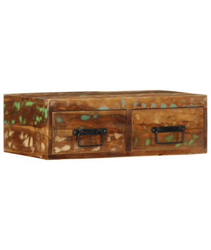 Dulap TV montat pe perete 60x30x19 cm, lemn reciclat - WOODBB1226