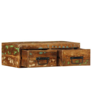 Dulap TV montat pe perete 60x30x19 cm, lemn reciclat - WOODBB1226