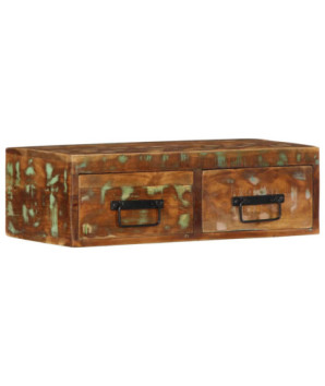 Dulap TV montat pe perete 60x30x19 cm, lemn reciclat - WOODBB1226