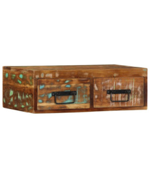 Dulap TV montat pe perete 60x30x19 cm, lemn reciclat - WOODBB1226