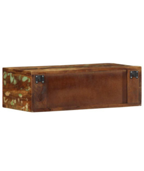Dulap TV montat pe perete 60x30x19 cm, lemn reciclat - WOODBB1226