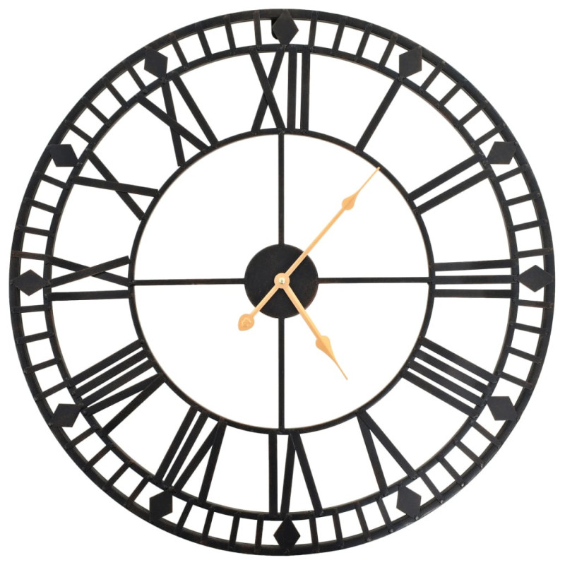 Ceas de perete vintage, cu cuarț, mecanism metal, 60 cm, XXL - WOODBB1233 Ceas de perete vintage, cu cuarț, mecanism metal, 60 cm, XXL - WOODBB1233