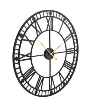 Ceas de perete vintage, cu cuarț, mecanism metal, 60 cm, XXL - WOODBB1233
