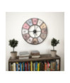 Ceas de perete vintage, 60 cm, cu mecanism cuarț, XXL - WOODBB1234