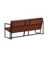 Canapea cu 3 locuri, maro, piele naturală de capră, cu aspect vintage - WOODBB1254 Canapea cu 3 locuri, maro, piele naturală de capră, cu aspect vintage - WOODBB1254