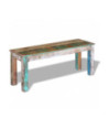 Bancă, 110 x 35 x 45 cm, lemn reciclat, cu aspect antichizat - WOODBB144