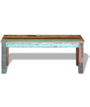 Bancă, 110 x 35 x 45 cm, lemn reciclat, cu aspect antichizat - WOODBB144