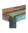 Bancă, 110 x 35 x 45 cm, lemn reciclat, cu aspect antichizat - WOODBB144