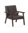 Fotoliu, gri, piele naturală - WOODBB1278 Fotoliu, gri, piele naturală - WOODBB1278