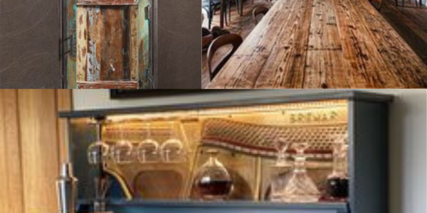 10 idei creative pentru a integra lemnul reciclat în designul unui bar modern